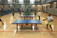 Wide shot of the club